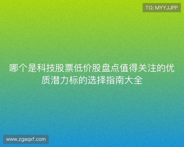 哪个是科技股票低价股盘点值得关注的优质潜力标的选择指南大全